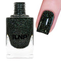 ILNP Holly - Deep Spruce Green Holographic Jelly Nail Polish