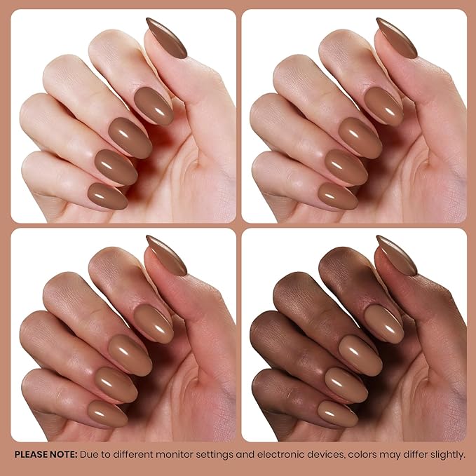 beetles Gel Polish Brown Gel Nail Polish Hema Free Colors Soak Off Uv LED Nail Lamp 8ml DIY Home Manicure Salon Gift for Women Beyonce Caramel