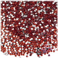 The Crafts Outlet 5,000pc Rhinestones Round 2mm Tiny for Nails - Flatback Ruby Red RED