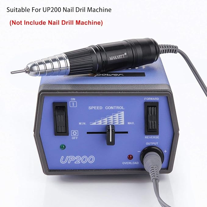 Makartt Nail Drill Bits Holder Dustproof Stand Displayer Bundle With Nail Drill Handpiece for Up200 Machine