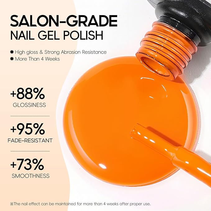 PEACECOLOR 60PCs Gel Nail Polish Set 55 Fall Winter Colors Brown Pink Red Gel Polish with 5Pcs Glossy/Matte/Glitter Top Base Coat Soak Off Long Lasting Manicure Kit Gifts for Women DIY Home