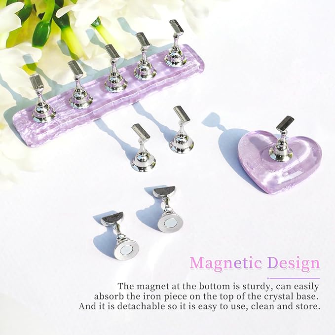 BQAN Nail Stand for Press Ons Nail Holder for Painting Nails, Nail Practice Tools with Reusable Putty - Nail Tech Must Haves Nail Supplies for Homes and Salons