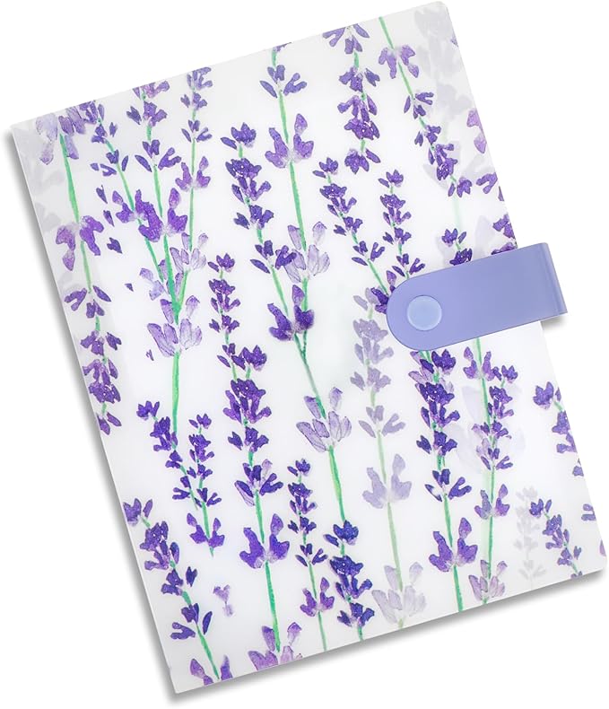 144 Slots Wisteria Flower Nail Art Artistic Stickers Storage Book Transparent Decals Organizer Tools DIY Design Manicure Decoration Empty Photo Display Showing Collecting Album Holder (Floral)