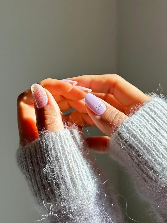 Semi Cured Gel Nail Strips (Lady Lilac)
