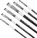 Flat Paint Brushes Set, 6 Pcs Artist Paintbrushes for Acrylic Oil Watercolor Gouache Painting, Premium Nylon Hair Art Paint Brush for Beginners and Professionals