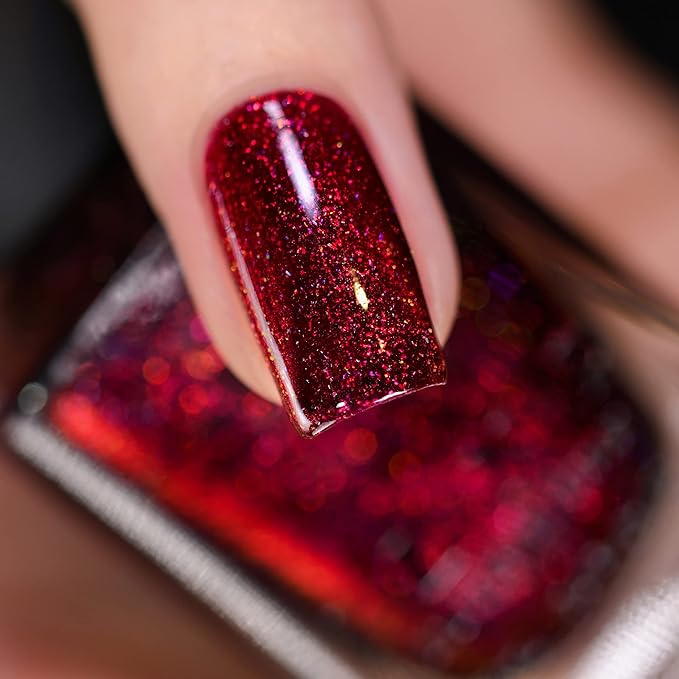 ILNP Carrie - Blood Red Holographic Nail Polish