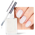 Beetles Nail Polish - Milky White Nail Polish Milk Cheese Color Nail Concealer Fast Dry Quick French White Cream Nail Strengthener and Growth Treatment for Thin and Damaged Nails,0.51 FL OZ