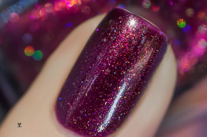 ILNP Royalty - Deep Claret Holographic Nail Polish