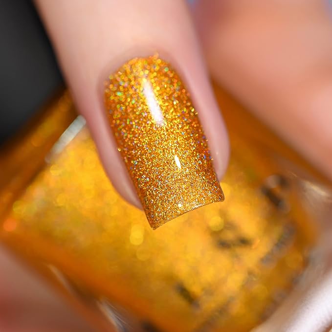 ILNP Sunglow - Glowing Gold Holographic Nail Polish