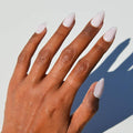 Glamnetic Press On Nails - Sugar Doll | Short Almond Pink Fake Nails, Salon Quality Milky Nails | 15 Sizes - 30 Nail Kit with Glue