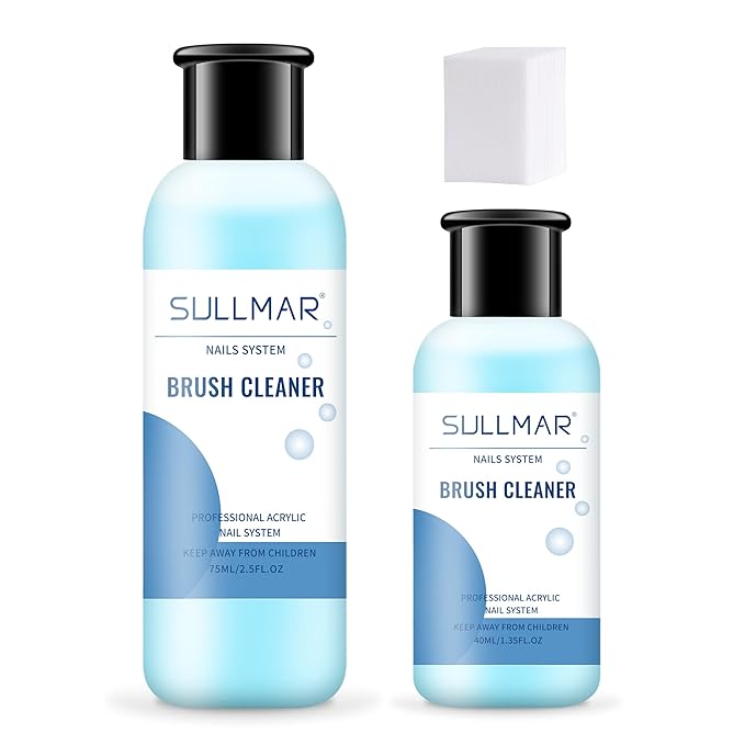 Nail Brush Cleaner For Acrylic Nails 3.8oz Acrylic Nail Brush Cleaner Acrylic Painting Quickly Cleaning Nail Art Brush 115ml Nail Polish Gel Brush Cleaner
