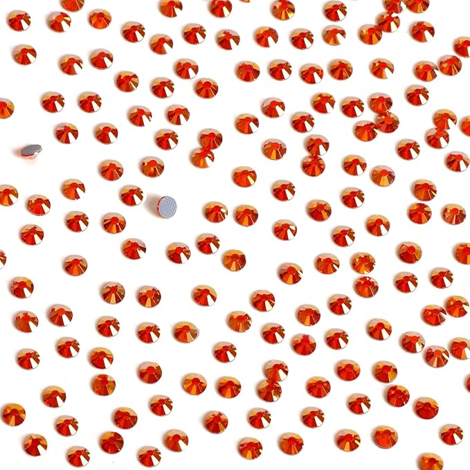 NCB 2880pcs Hot-fix Rhinestones Bulk Crystal Hot Fix Rhinestones for Crafts Clothes DIY Decoration (Golden Sun, SS3 1.3mm)