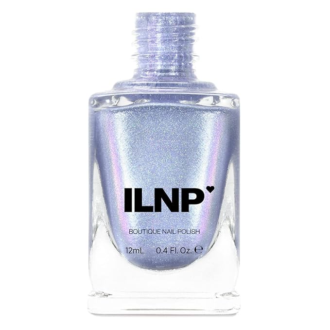 ILNP On Repeat - Icy Blue Holographic Shimmer Nail Polish