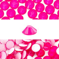 Novani 3000 Pieces Flatback Rhinestones Glass Round Gems Neon-Rose Crystals for Nail Art DIY Crafts Clothes Shoes,SS6,1.9-2.0mm