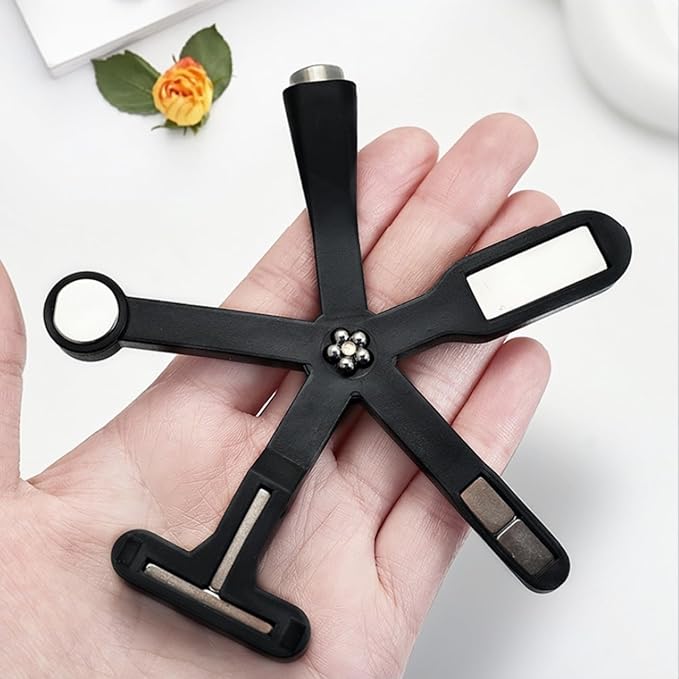 Dr.nail 6 in 1 Nail Magnet, Cat Eye Gel Nail Polish Magnet for Nails, Magnetic Nail Polish Gel Tools with Silicone Protective Case for 3D Nail Art Design Nail Salon or DIY