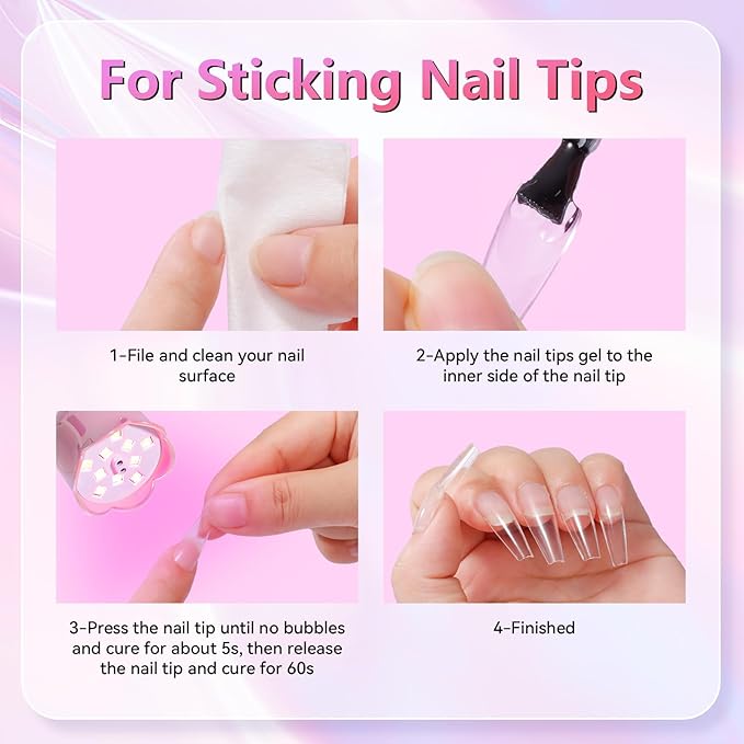 Makartt Cordless Mini UV LED Nail Lamp, 10s Flash Cure Nail Lamp for Gel Polish, 30mW/cm² Rechargeable Gooseneck UV Light Nail Dryer with Auto Sensor & 4 Timers, Portable for Daily Manicure & Travel