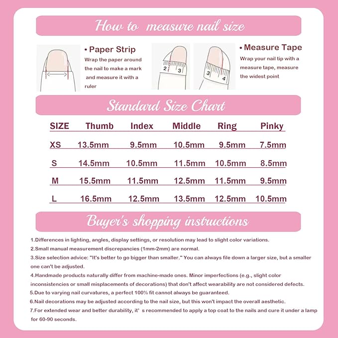 Handmade Acrylic Press On Nails Almond, Pink Press On Nails Medium, Ombre Nails Heart Rhinestone Flower For Women Gift, Reusable Stick On Fake Nails Kit With Nail Glue (Pink Romance-S)