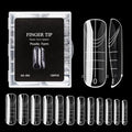 NMKL38 120PCS Dual Nail Forms 12 Sizes Full Cover Nail Molds With Scale Nail Art Design for Salon DIY at Home