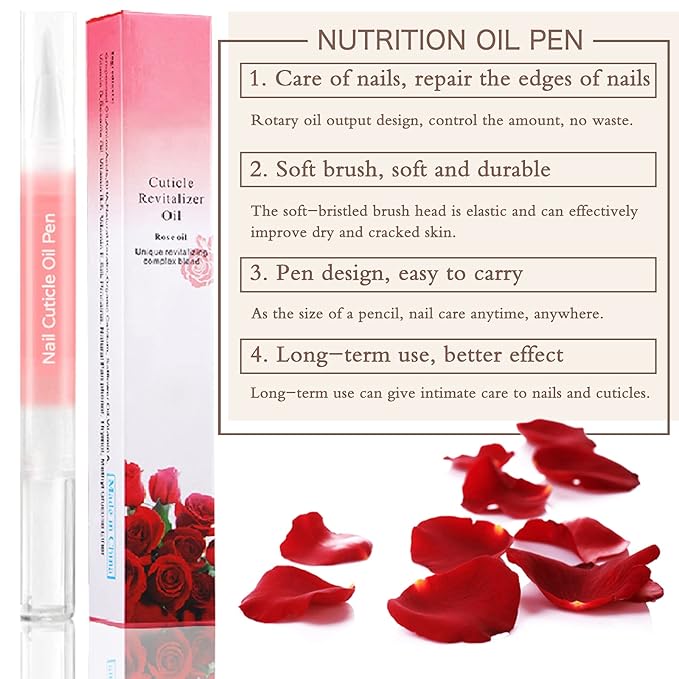 12Pcs Nail Cuticle Oils Nail Nutrition Oil Pen Nail Nourishment Pens 12 Smell Cuticle Revitalizer for Agnail Nourish Skin Nail Care