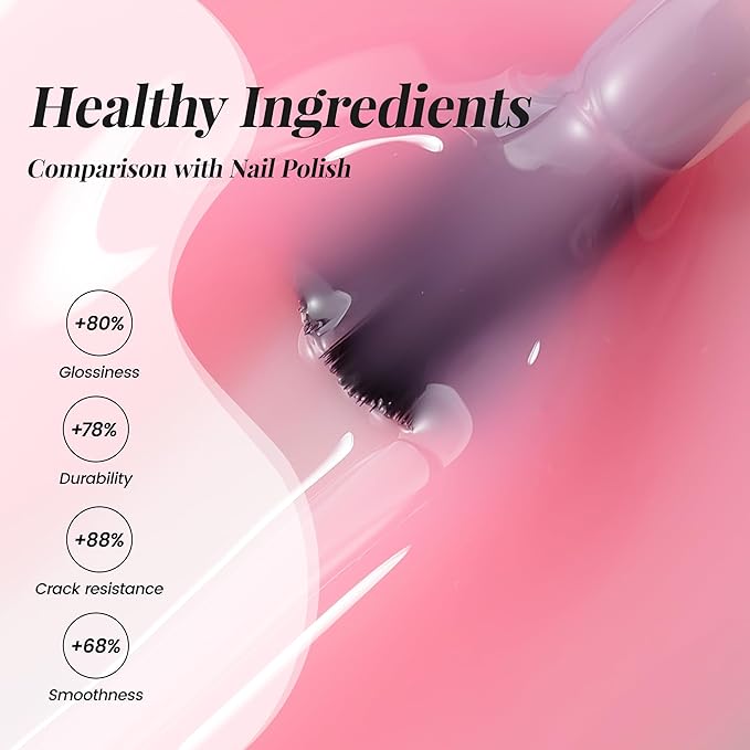 YTD Likomey Nude Gel Nail Polish,15ml Sheer Cream Pink Translucent Neutral Jelly Salon Home DIY Nails Art Manicure UV Nail Gel Varnish,LS430