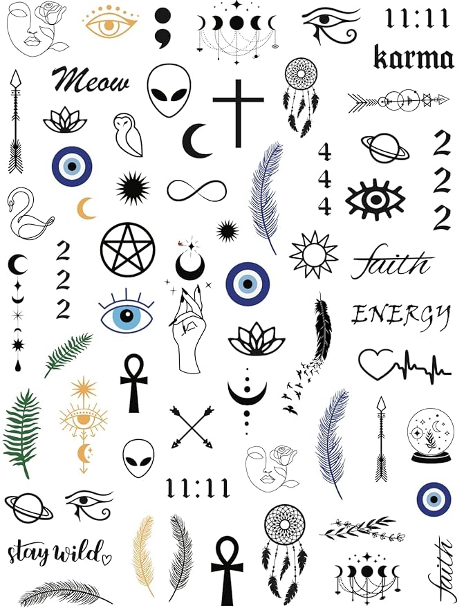 Impressed 5 Sheets Luxury Nail Art Stickers 500+ Full Color Custom Nail Decals for Faux Nail Design and Salon Nails Accessories (Vibrant)