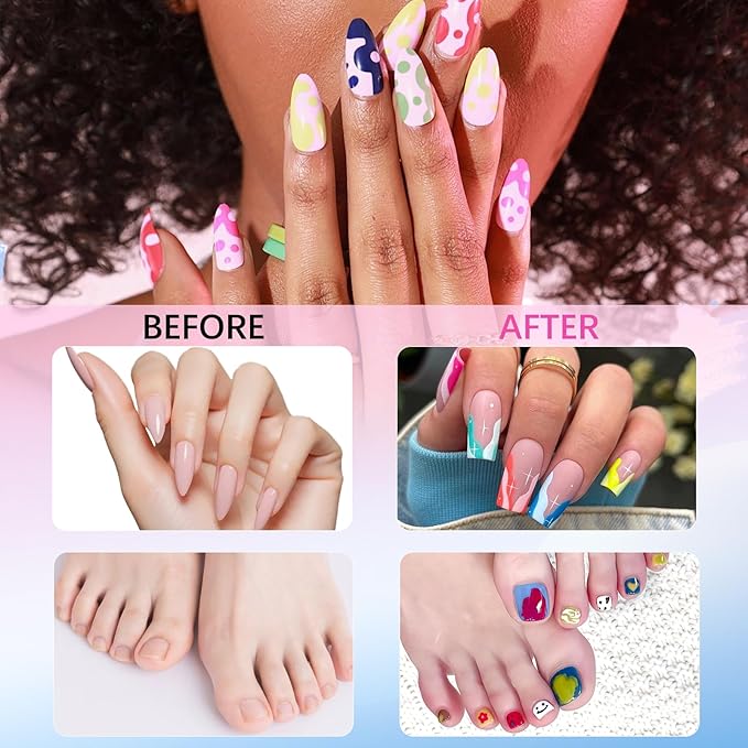 12 Color Nail Art Pens for Painting Nails, 0.7 MM 2026 Fluorescent Nail Polish Pens Drawing Point Liner Acrylic Painted Pen Kit, DIY Design Manicure Tools Christmas Gifts