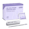 Gellen Nail Polish Remover Pads, 100% Non-Acetone, 200 Pack Bulk Individually Wrapped, 3-5s Removal for Regular Nail Polishes, 10 mins for Gel Nail Polish, Lavender Oil No Drying Out for Home Salon