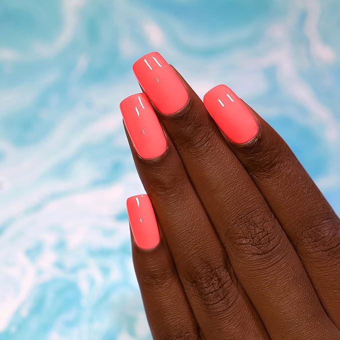 ILNP Summer - Warm Neon Coral Pink Cream Nail Polish