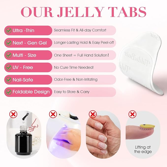 1440pcs Strong Hold Adhesive Nail Tabs for Press On Nails –60 Sheets 1440pcs 12 Sizes, 0.3mm Ultra Thin Waterproof Breathable Nail Glue Stickers, Daily Wear and Gentle Removal