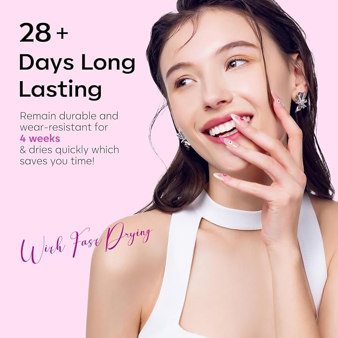 modelones Pink Gel Polish Hot Pink Gel Nail Polish Soak Off Led Neon Pink Polish Nail Art Design Salon DIY Gel Manicure for Women Girl 15 ML
