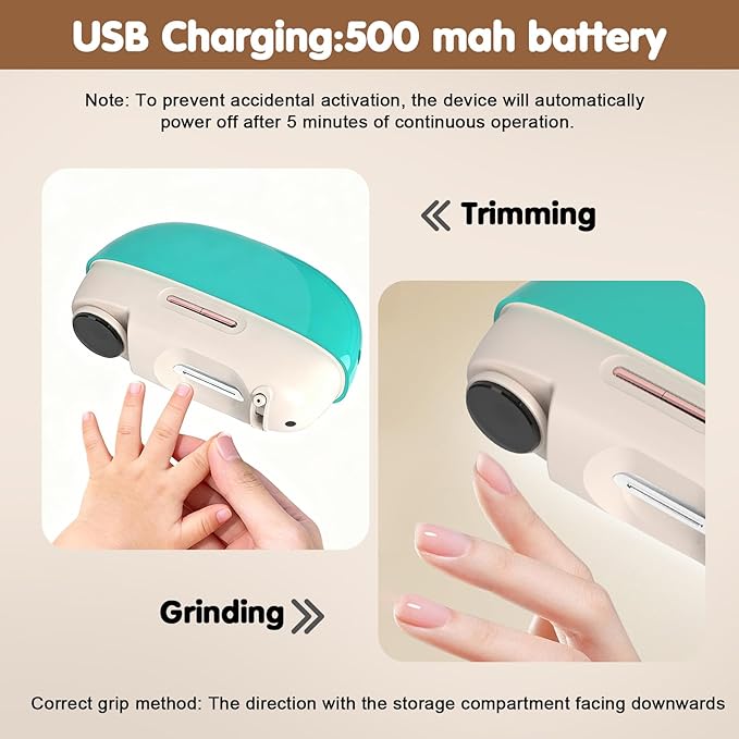 Valentines Day Gifts for Him & Her - Electric Nail Clipper, Adjustable Blade Opening for Thick Nails, Electric Nail Clippers for Seniors & Adults, Baby Electric Nail Trimmer (Upgraded Green)