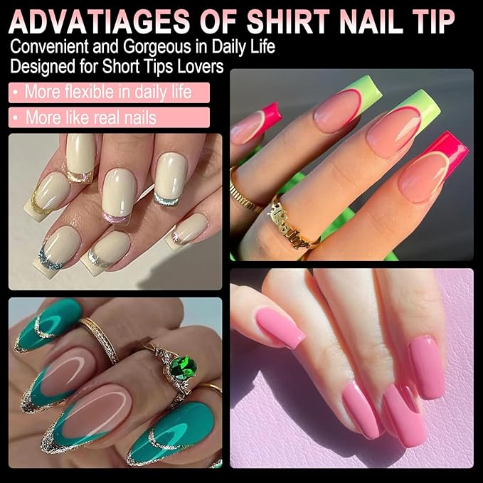 Medium Coffin Clear Nail Tips 600pcs Full Cover Soft Acrylic Press For Nail Kit Women Home DIY Fake Nails for Nail Extension 12 Size