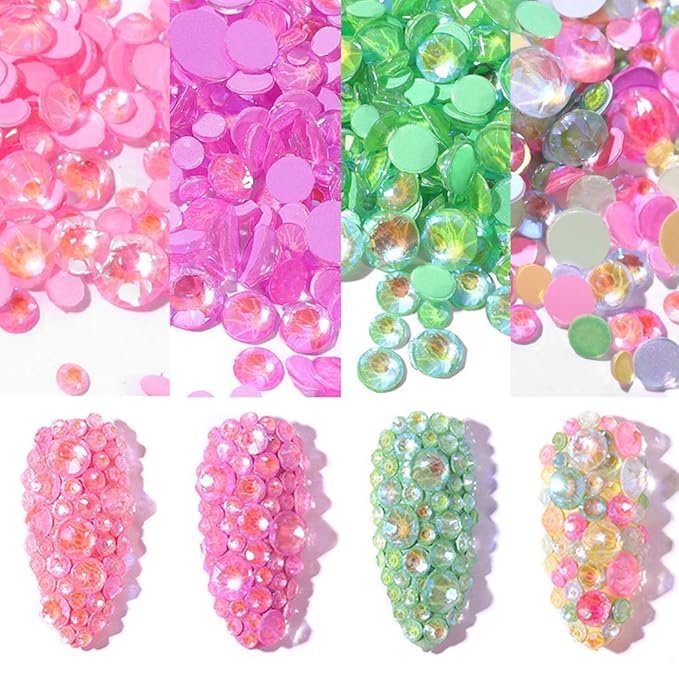 3D Luminous Nail Art Rhinestone Gem Kit Party Theme Luminous 4 Pack(Luminous 2)