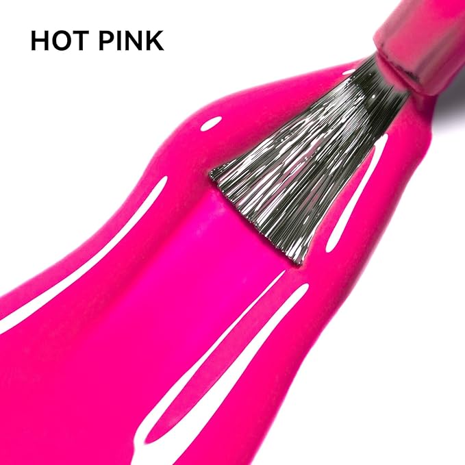 MAYCHAO 15ML Hot Pink Gel Nail Polish 1Pc Bright Pink Gel Polish Soak Off UV LED Nail Varnish Nail Art Starter Manicure Salon DIY at Home, 0.5 OZ