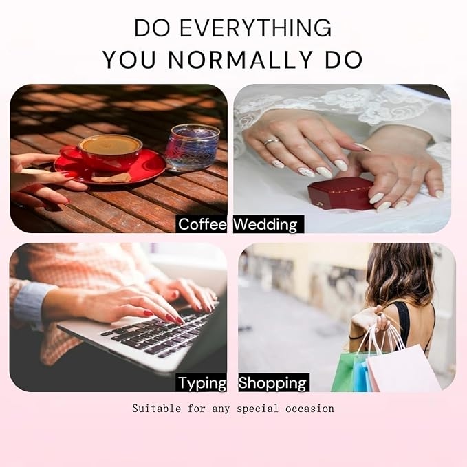 Long Almond Press on Nails Fake Nails Gradient Floral Animal Print Stick on Nail for Women 24pcs
