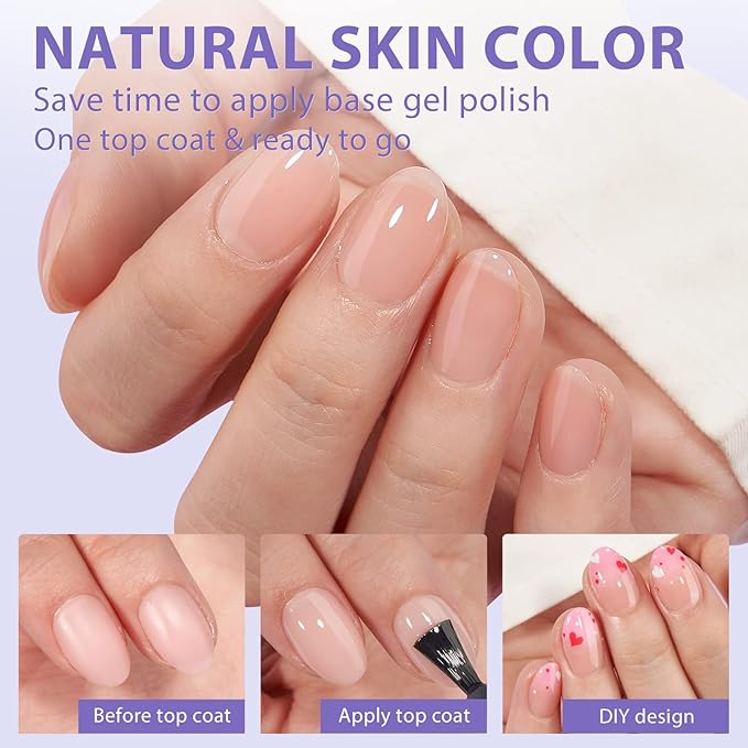 BTArtbox 160pcs Almond Plastic False Nails, Extra Short with Primer Cover, Jelly XCOATTIPS, 16 Sizes, Full Well Tips, Pressure Comfortable Wear, Last 28+ Days, Ideal Gift