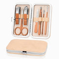 Manicure Set,Stainless Steel Nail Care Set，Professional 7 in 1 Ingrown Toenail Clipper Grooming Tool,Thanksgiving Christmas Men and Women 's Gifts, Travel Nail Care Grooming Kit .(Rose Gold)