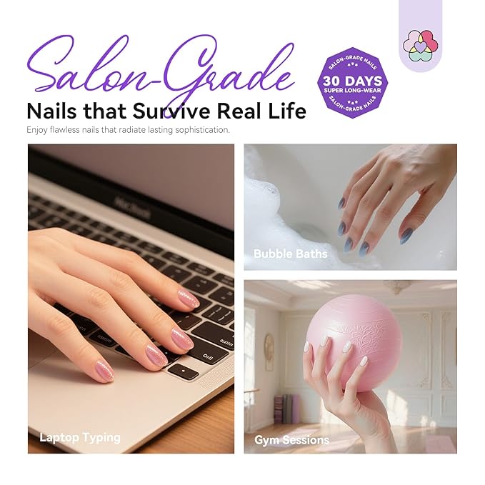 SAVILAND Advanced Gel Nail Kit: Salon Grade Extra Short Almond Nails 500 Pcs Nail Tips Half Matte with U V Nail Lamp Pre-Shaped 12 Sizes Complete At Home Nail Art Kit for Salon 30-Day Long-Wear