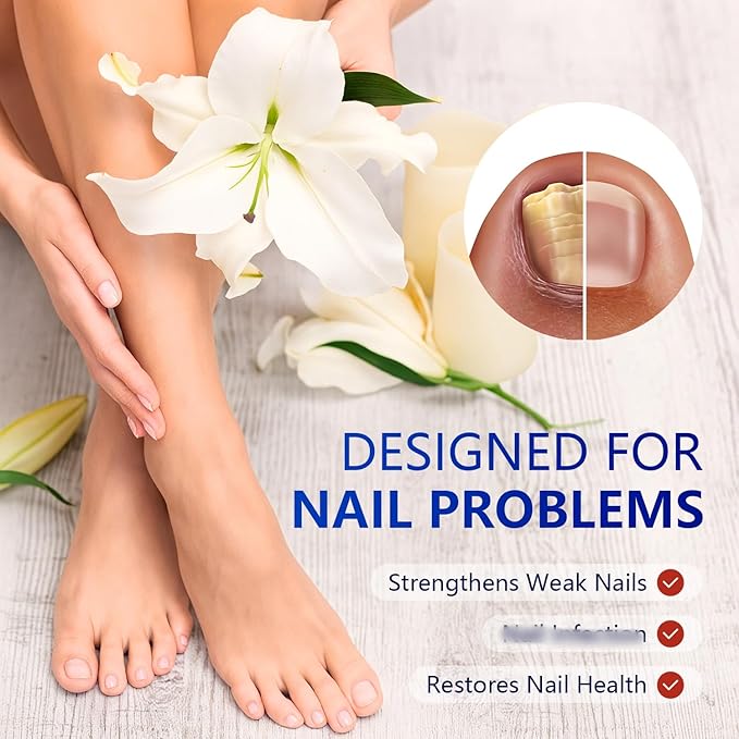 Toenail Treatment Extra Strength - Nighttime Nail Patches,Overnight Toe Nail Treatments for Damaged Nails Foot Nails Repair and Care (42Pcs)