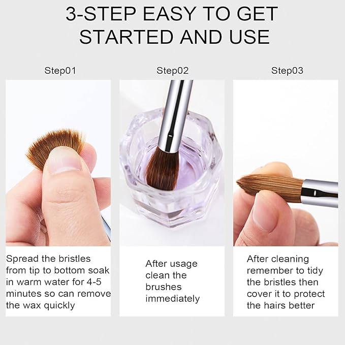 Acrylic Nail Brush #16, Kolinsky Nail Art Brushes, Sturdy Handle Oval Shaped Design Tools for Professional Manicure DIY