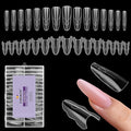 TOROKOM Sandwich Nails Dual Forms - 240Pcs Dual Forms for Builder Gel & Poly Gel 15 Sizes Almond Round Nail Mold for Quick Nails Extension, No Paper Forms Needed, Salon Nail Art Tools