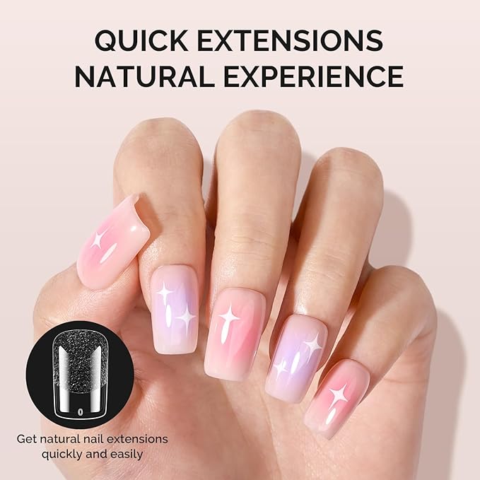 MelodySusie Short Square X Nail Tips - 600Pcs 15 Sizes Clear Acrylic, Half Matte Full Cover Press on Nails for DIY Extension & Salon Use, Pre-Shaped for Long-Lasting Manicure, Fall Winter Nails
