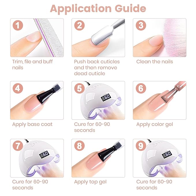 RARJSM Rubber Base Coat Gel Polish Nude Gray Mauve Pink Skin Tone Rubberbase Gelpolish for Nails Natural Color French Manicure Extend Soak Off Curing Requires Single Bottle 15ml Salon Home DIY Use