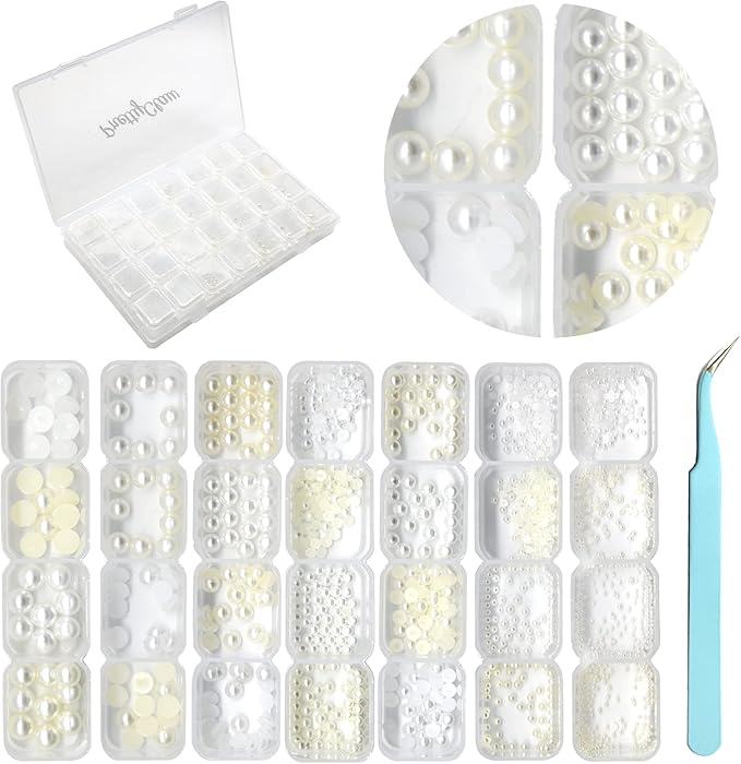 PrettyClaw Nail Art Set 28 Styles Nail Charms (1000+ Pieces) (Set #1)