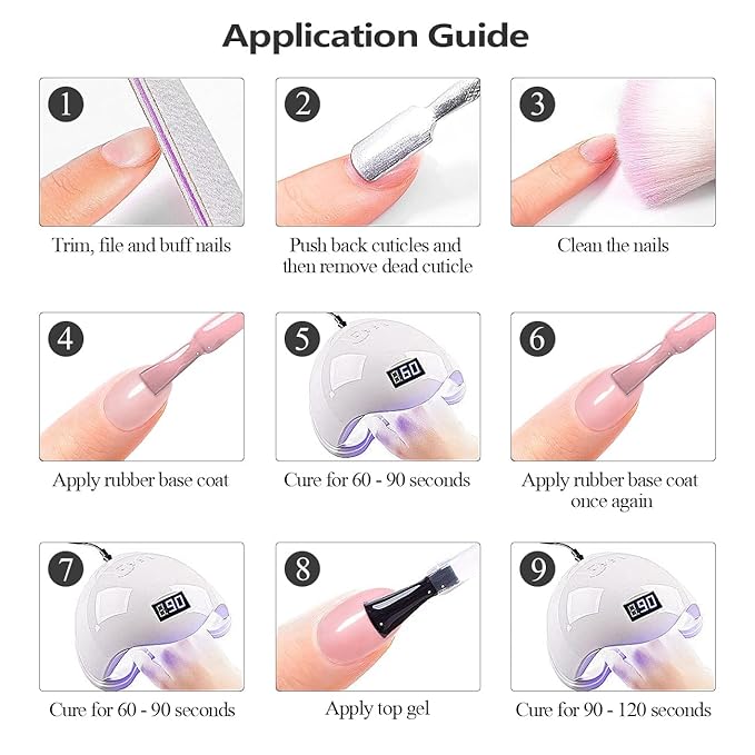 RARJSM Rubber Base Gel Nude Pink Rubber Base Coat Gel Nail Polish Sheer Pink for Nails French Manicure Transparente Extend Gel Soak Off UV LED Curing Requires Single Bottle 15ml Salon Home DIY Use
