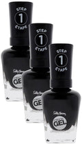 Sally Hansen Miracle Gel Nail Polish, Shade Onyx-pected 849 (Packaging May Vary) (Pack of 3)