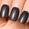 Pearl Gel Polish, 0.5 Fl Oz Black Glitter Pearl Gel Nail Polish Sparkle Shimmer Fall Winter for Art DIY Manicure Soak off LED UV