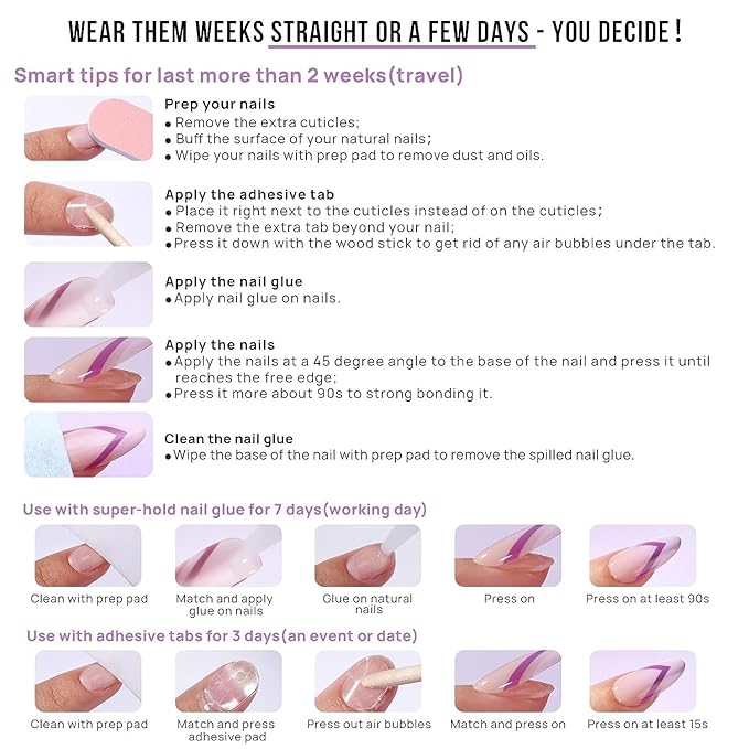 BTArtbox Press On Nails Short - White Soft Gel Press On Nail, Square Chrome Nail Tips Glue On Nails, Reusable Stick On Nails in 15 Sizes - 30 Soft Gel Fake Nails Kit, Vanilla Glazed