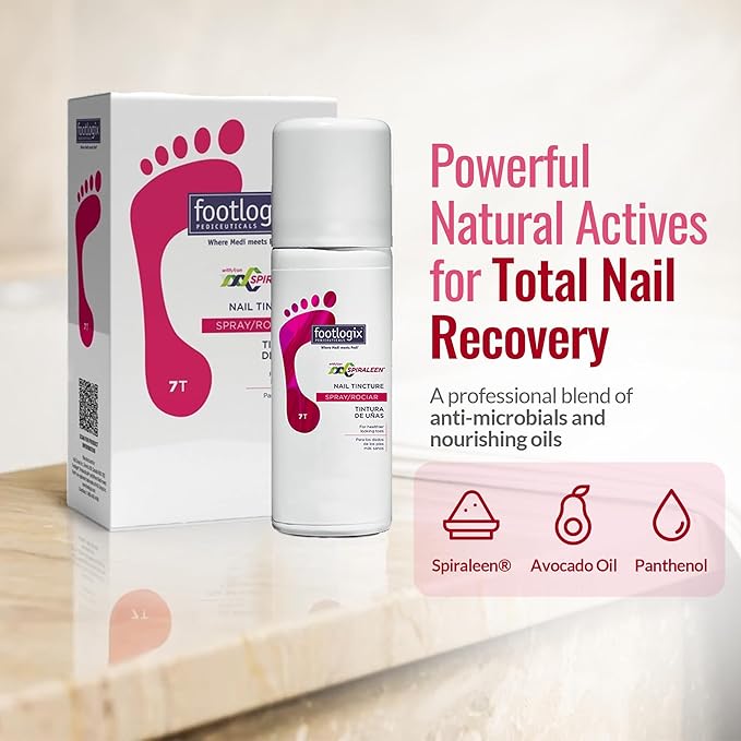 FOOTLOGIX Nail Tincture Spray with Spiraleen, 1.55 Fl Oz (Pack of 1)