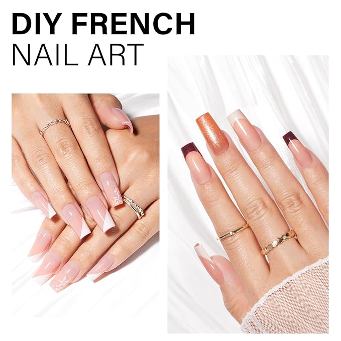 AILLSA RealFit Nude Pink Press On Nails Medium Square - Pre-Shaped 4 in 1 False Nails Set, Long-Lasting Nail Extensions for Salon Home DIY Gifts 140 PCS